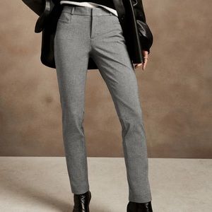 Patterned Banana Republic Sloan trousers